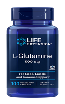 L-Glutamine 500 mg - 100 cápsulas - minhavitamina.com