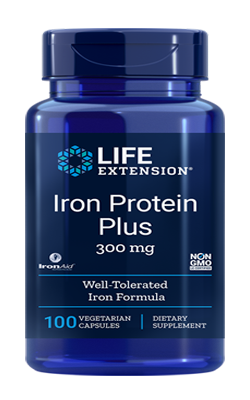 Iron Protein Plus 300 mg, 100 cápsulas - minhavitamina.com