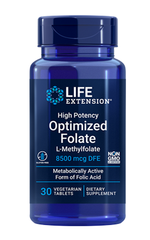High Potency Optimized Folate 5000 mcg -  L-Methylfolate, 30 comprimidos vegetarianos - minhavitamina.com