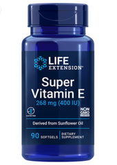 Super Vitamin E 268 mg (400 IU), 90 softgels - minhavitamina.com