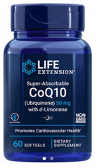 Super-Absorbable CoQ10 (Ubiquinone) with d-Limonene 50 mg, 60 softgels - minhavitamina.com