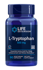 L-Tryptophan 500 mg, 90 cápsulas vegetarianas - minhavitamina.com